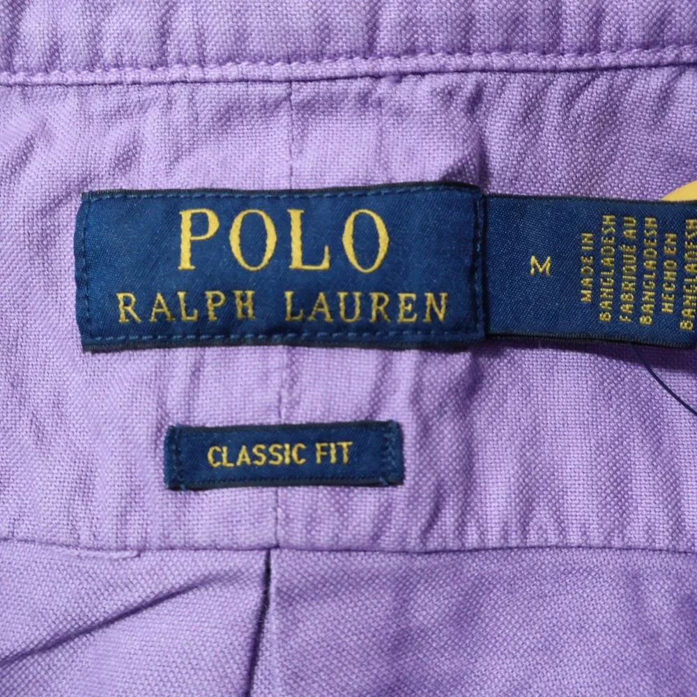 Polo Ralph Lauren Button Down Shirt Mens M Purple Classic Fit Preppy $125 NWT